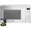 Panasonic NN-SU656W 1.3 Cu. Ft. 1100W Countertop Microwave Oven in White Bundle with 2 YR CPS Enhanced Protection Pack