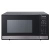 Panasonic NN-SB438S Compact Microwave Oven, 0.9 cft, Black Stainless Steel