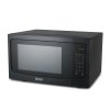 COMMERCIAL CHEF 1.6 Cubic Foot Microwave with 10 Power Levels, Small Microwave with Push Button Child Safety Lock, 1100 Watt Microwave with Digital Control Panels, Countertop Microwave & Timer, Black