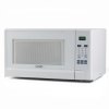 COMMERCIAL CHEF 1.4 Cubic Foot Microwave with 10 Power Levels, Small Microwave with Push Button, 1100 Watt Microwave with Digital Control Panels, Countertop Microwave with Timer, White