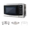 4-in-1 Microwave Oven with Healthy Air Fry, Toaster Oven, Dehydrator, 1.2 Cu.ft/30L with Easy Clean Interior, Stainless steel