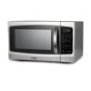 COMMERCIAL CHEF Microwave 1.3 Cu Ft with 10 Power Levels, Microwave with Pull Handle Door Lock, 1000W Countertop Microwave with Timer and Digital Controls, Stainless Steel