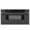 ZLINE 30" 1.2 cu. ft. Built-in Microwave Drawer in Black Stainless Steel